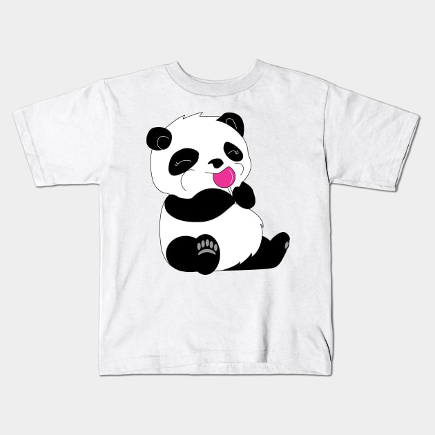 Baby Panda Kids T-Shirt by UnityCreative